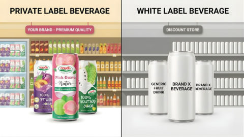 Private label vs white label beverage