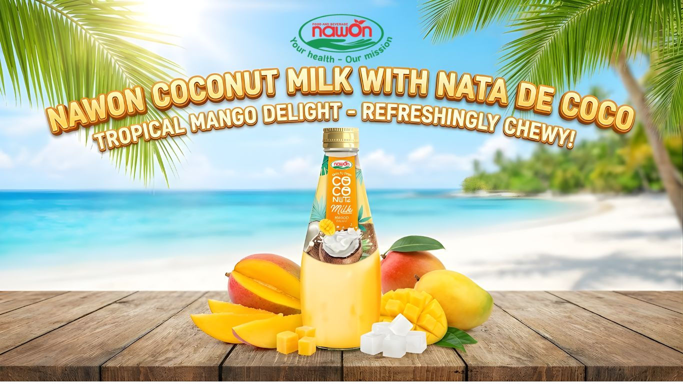 coconut milk mango with nata de coco coconut milk mango with nata de coco