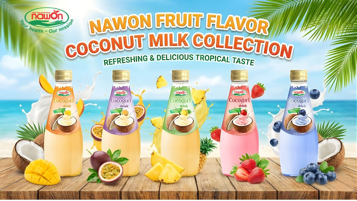 coconut milk with fruit flavor coconut milk with fruit flavor