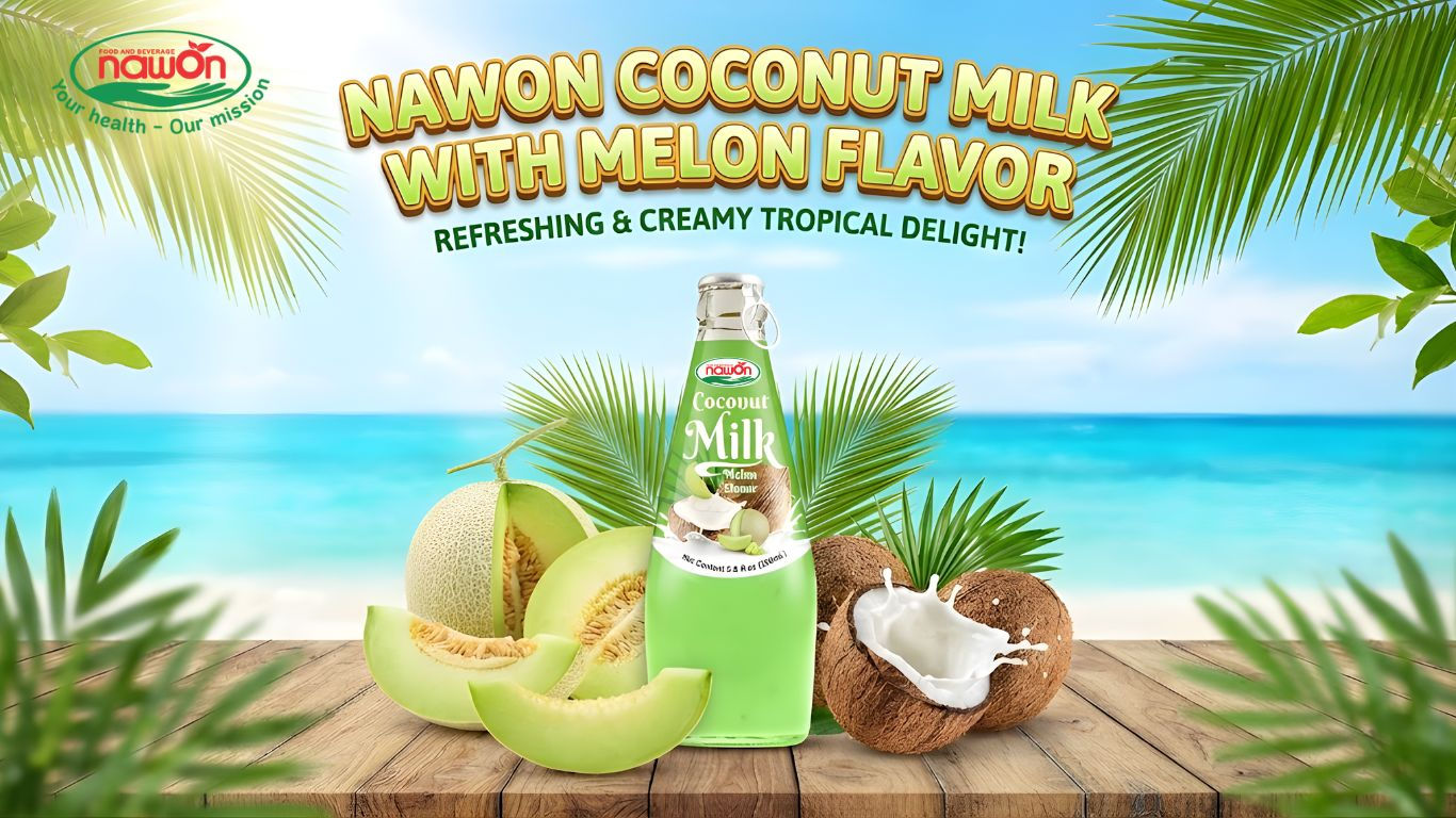 coconut milk with melon flavor coconut milk with melon flavor