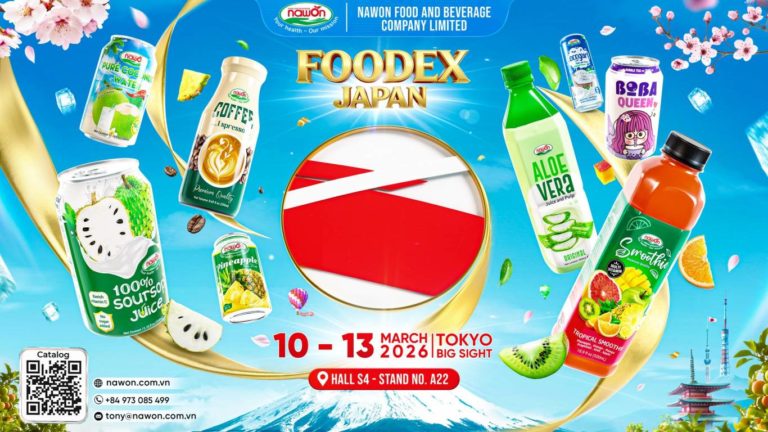 FOODEX JAPAN 2026 Tokyo: Discover Nawon Beverages Loved Worldwide – Let’s Meet at Hall S4, Stand A22