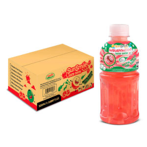 pet bottle 320ml 10 82 fl oz watermelon juice with nata de coco chewy jelly (2)