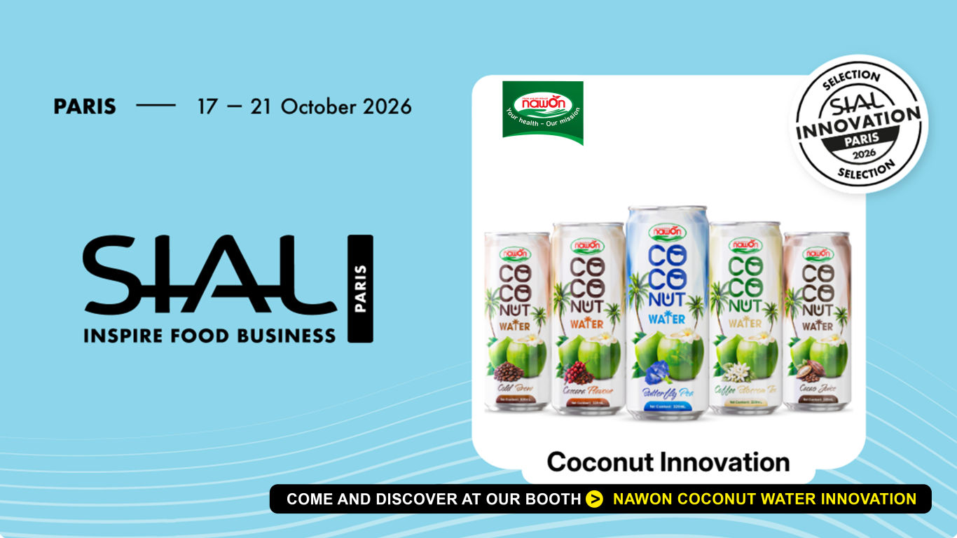 Coconut water innovations nawon is bringing to sial paris Coconut water innovations nawon is bringing to sial paris