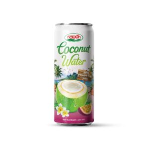 can 320ml 10 82 fl oz coconut water meets zesty passion fruit creating a vibrant drink with bright fruity notes nawon